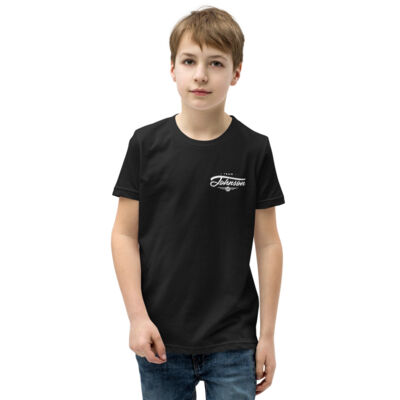 Kids Unisex Retro Tee - White Logo Thumbnail