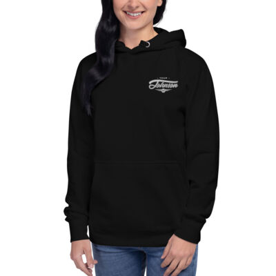 Ladies Retro Hoodie - White Logo Thumbnail