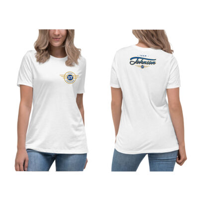Ladies Blue & Gold Logo Tee  Thumbnail