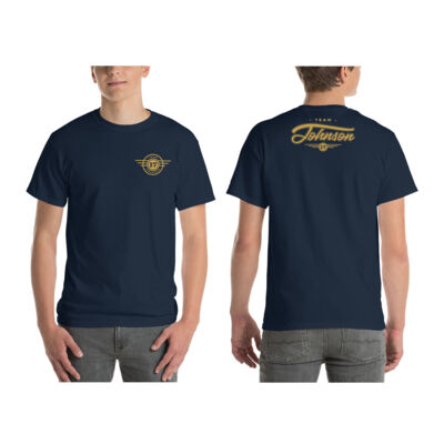 Mens Navy & Gold Tee Thumbnail