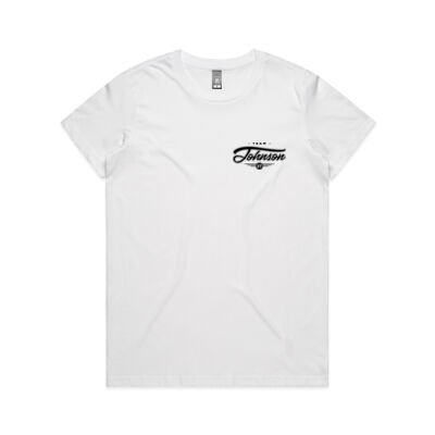 Ladies Retro Tee - Black Logo (Express Order) Thumbnail
