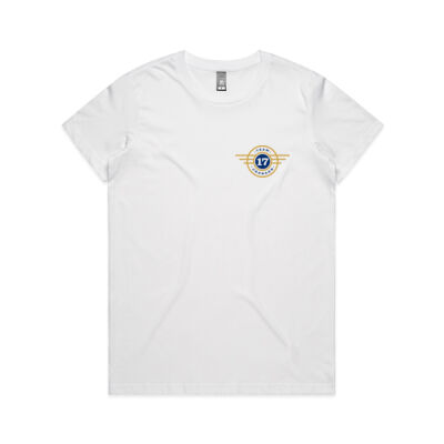 Ladies Blue & Gold Logo Tee (Express Order) Thumbnail